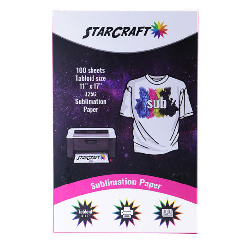StarCraft Sublimation Paper 11 x 17 - 100 Pack – Platinum Craft Vinyl